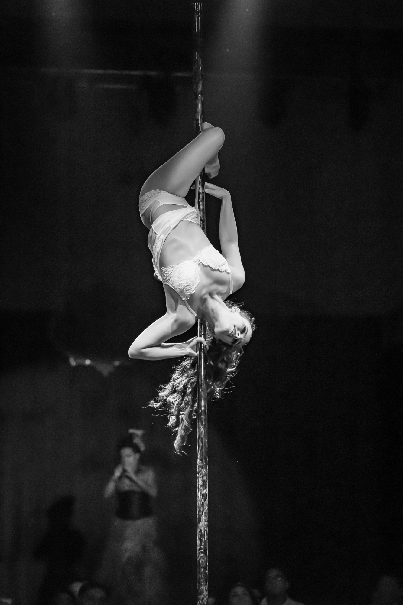 Image of Leah Marie performing at Vau de Vire's The Soiled Dove dinner theater Under the Tortona Big Top in Downtown Oakland